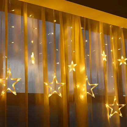 Star Curtain Lights | Warm White LED