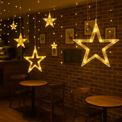 Star Curtain Lights | Warm White LED