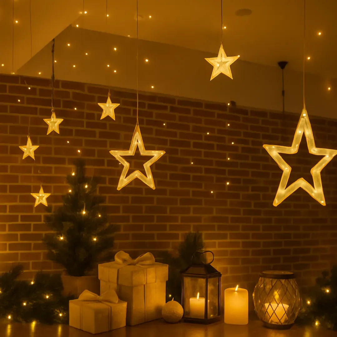 Star Curtain Lights | Warm White LED